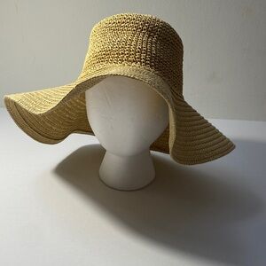 Elegant Tan Wide-Brimmed Floppy Sun Hat